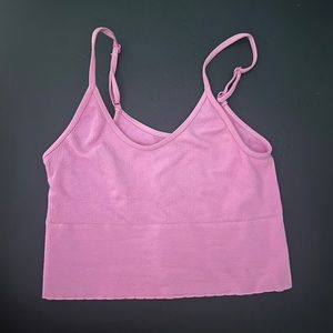 anthropology pink bra top